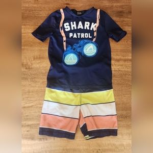 Little Boys Old Navy Swim Set- Rash Guard and Trunks 4T